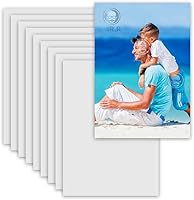 Vista 6 de MR.R 10 piezas de 8 x 12 pulgadas, tablero de metal de aluminio brillante blanco puro para fotos, letrero de aluminio en blanco para sublimación