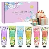 6 unidades de crema de manos pequeño regalo para mujeres, crema de manos mini hombres 30 g – crema de manos para manos muy secas crema hidratante natural, set de regalo para el día de la madre y