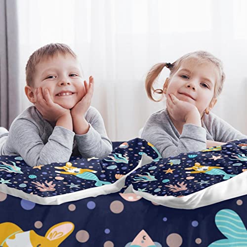 Housse de couette corgi et sirène, le cadeau idéal pour Noël - 3