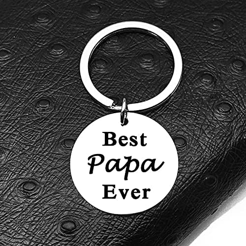 Miniatura 4 de Regalos de cumpleaños de Navidad para papá de nieto, nieto, abuelo, abuelo, regalo de nietos, llavero de Best Papa Ever de nietos