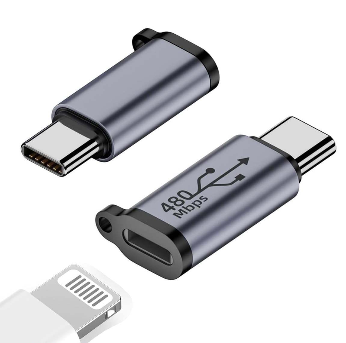 ETZIN USB C Male to Lighting Female Adapter for 15/15 Pro/15 Pro Max/15 Plus Gender Changer Adapter,Type C Charger Connector (EPL-1298CC)-image-29