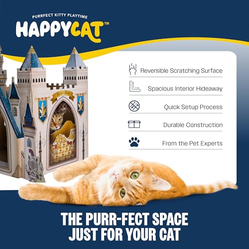 Casa Rascador Castillo HappyCat para Gatos Interior miniatura 2