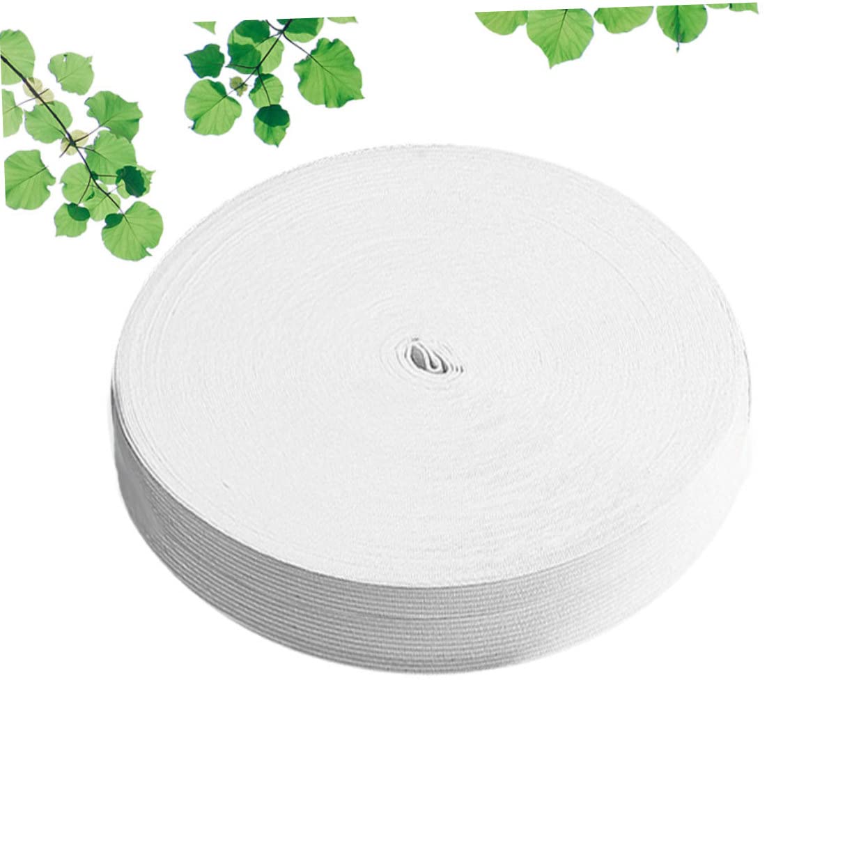 1rotolo Fettuccia Elastico Piatto Metri Banda Elasticizzata per Cucito Accessori per Abbigliamento Bianco Resistente e Stretch per Progetti e Moda