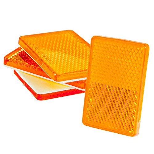 Catadioptre adhésif 57x40mm Orange 4 pcs