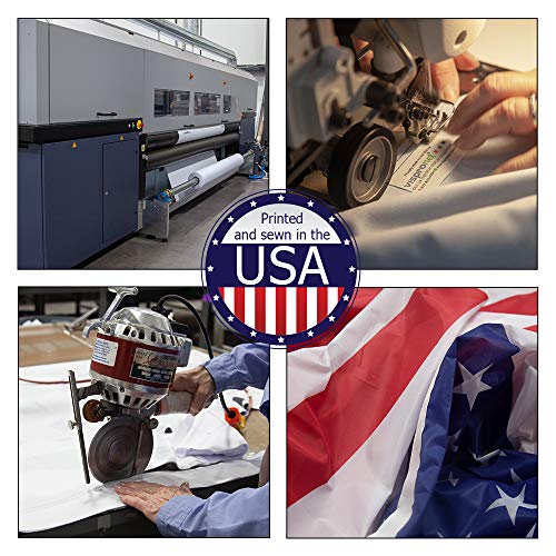 Vispronet Usa American Feather Flag Kit – 13.5Ft Stars And Stripes Patriotic Swooper Flag With Pole Set And Ground Spike – Weather-Resistant Knitted Polyester – Printed In The Usa #TOP1