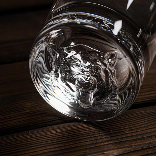 Image of Melbify Plain Wolf Whiskey Glass Gift Set | 2 pcs Set | 300 ML | Ultra-Premium | Imported | Luxurious | Ideal for Wedding Gifts, Anniversary, VIP and Corporate Gifts