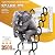 12 Steps Attic Ladder Pull Down System, 138" H Thicken Wall-Mounted Retractable Attic Stairs with 2 Handrails, Telescoping Access Ladder with Anti-Slip Steps, Folding Attic Staircase for Home Indoor