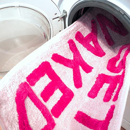 Evovee Get Naked Bath Mat Pink Funny Cute Bathroom Rugs Peach Blush Rug Shower Funny Bathroom Decor For Girls Fun Cute Bath Mat Non-Slip Washable #TOP7