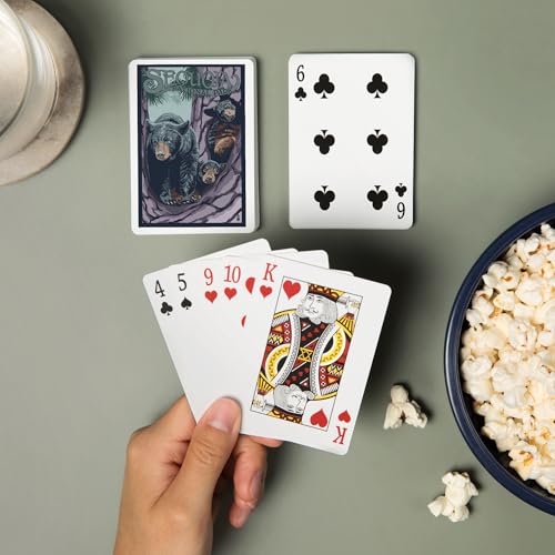 Lantern Press Black Bears en Sequoia, Baraja Poker 52 Cartas miniatura 2