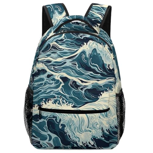 Cartable enfant ocean imperméable, sac d'école ergonomique et léger pour le primaire