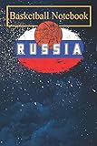  Basketball Notebook: Russia Flag Basketball Jersey Gift for Fans and Lovers T-Shirt Basketball Sports Journals For Kids