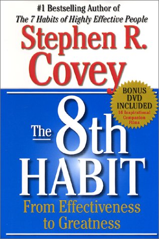 The 8th Habit From Effectiveness to Greatness DVD 0743274180 Book Cover