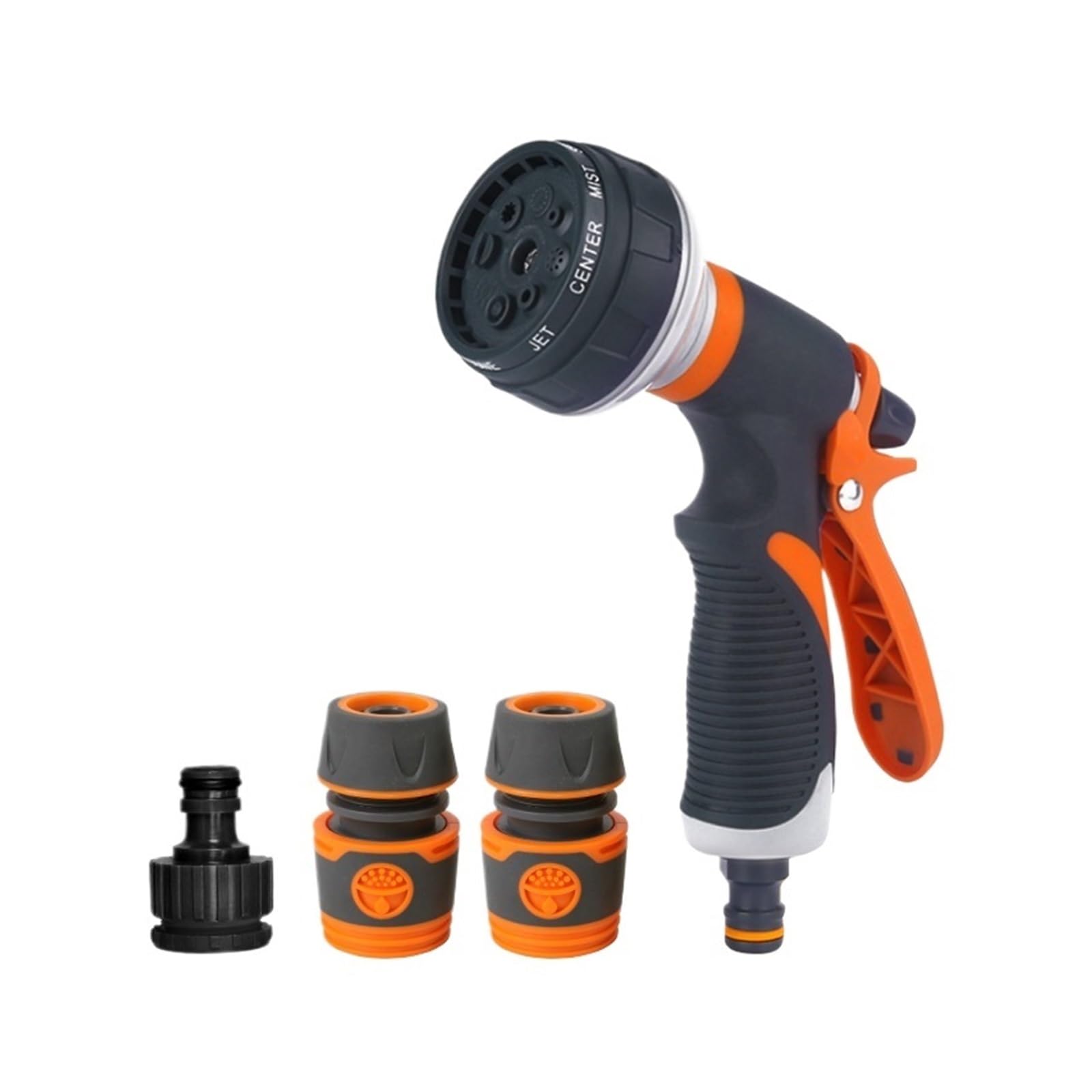 Watering Gun Garden 8 Modes High Pressure Sprayer Adjustable Irrigation Nozzle for Plant Lawn Yard Sprinkler High Pressure Leak Prevention