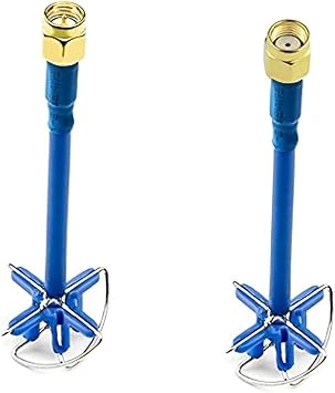 AKK LB2 5.8GHz 5DBi RHCP 1pc SMA 1pc RP-SMA Male High Gain Four Leaf Clover Antenna TX / RX for FPV Multicopter   