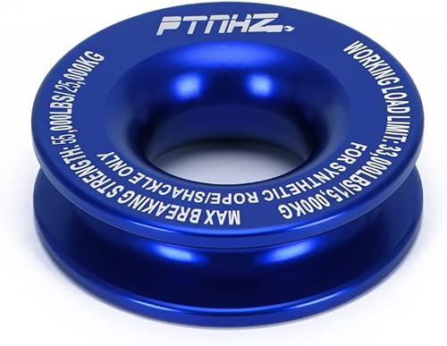 PTNHZ Anillo de recuperación de arrebatamiento de cabrestante 55,000 libras, resistencia mínima a la rotura, polea de retención de cuerda,