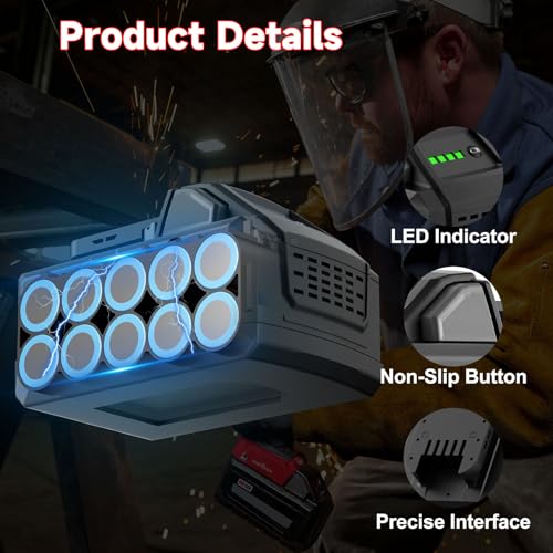 Image of 2Pack 8.0Ah Replacement for Milwaukee m18 Battery Compatible with 18V Lithium Battery 18 Volt 48-11-1810 48-11-1820 48-11-1840 48-11-1850 48-11-1828 48-11-1860 Cordless Power Tools