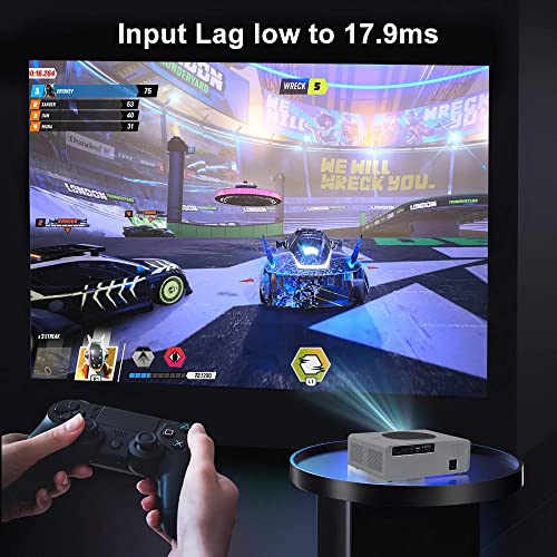 Image of TOPTRO Projector for Home 4K Support, Q10 Pro Max 12000Lumen Native Full HD Projector 2GB 16GB 5G WiFi 6 Bluetooth 5 YouTube PrimeVideo Netflix Builtin Portable Projector 300inch Home Cinema Projector