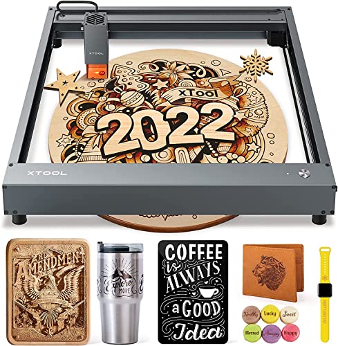 Graveur laser xTool D1, coupe laser de précision supérieure 10 W, machine de gravure laser 60 W, machine de découpe et de gravure laser CNC, graveur laser pour bois et métal, 17 '' x 16 ''