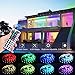 SUPERNIGHT 32.8ft LED Strip Lights, 10M 5050 RGB Color Changing Led Rope Lights with 44 Keys IR Remote Controller, 12V Power Supply for Bedroom, Kitchen, Christmas, TV, Home Decoration