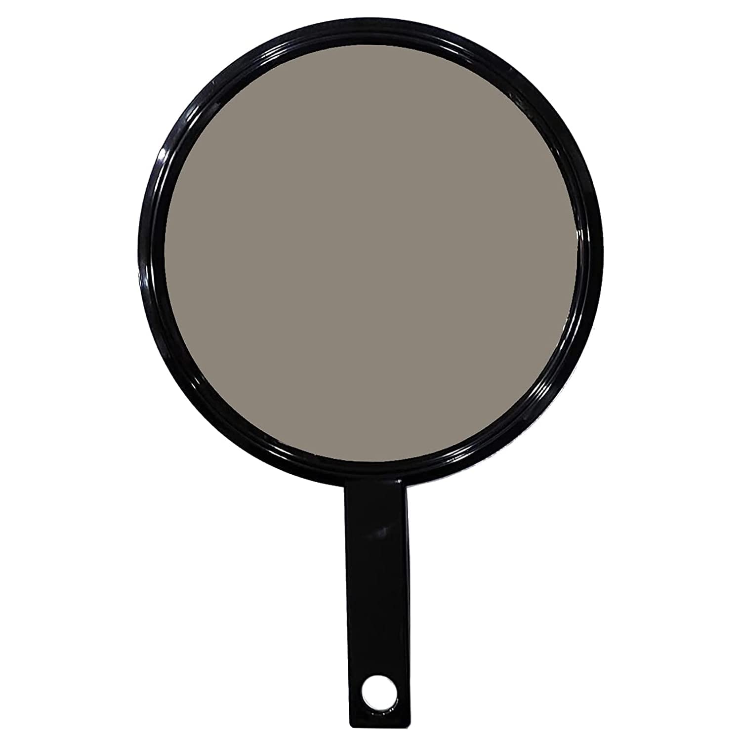 Professional Round One Sided Large Hand Mirror, Vanity Mirror for Makeup, Salon Barber Hairdressing Big Mirror with Plastic Handle