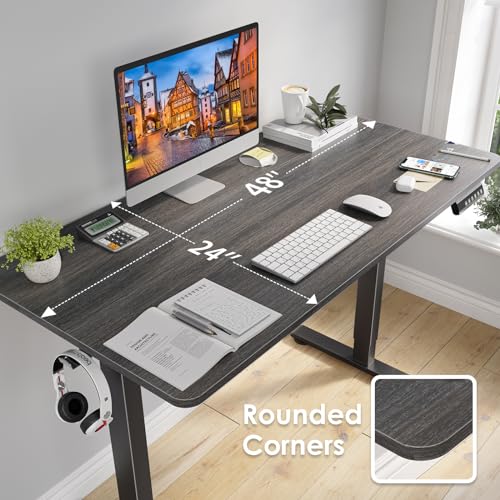 Image of STARY Electric Standing Desk Adjustable Height Sit Stand Home Office Desk with Splice Board