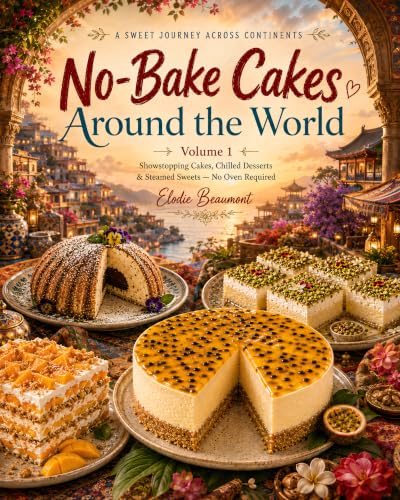 No-Bake Cakes Around the World: Showstopping Chilled Desserts, Icebox Cakes, Steamed Sweets & Mousse Cakes — Visual Step-by-Step Make-Ahead Recipes | No Oven Required (The Everyday World Kitchen)