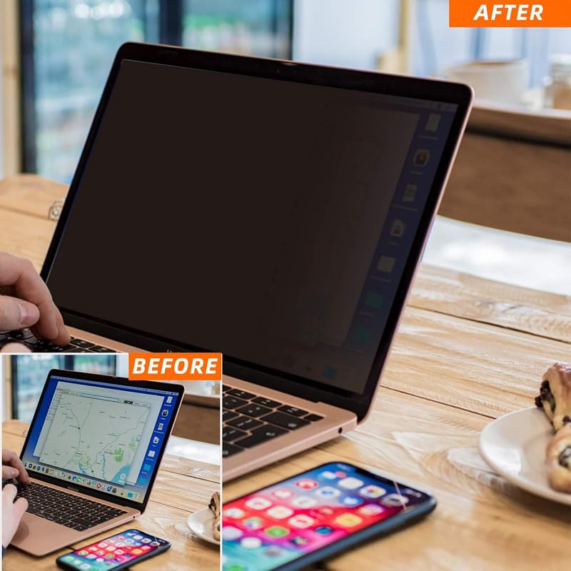 Image of PxIn TechnoEye 17 Inch (5:4) Privacy Screen Filter - NO Eye Strain | Anti-Blue Light + Anti-Glare | Privacy Screen Protector