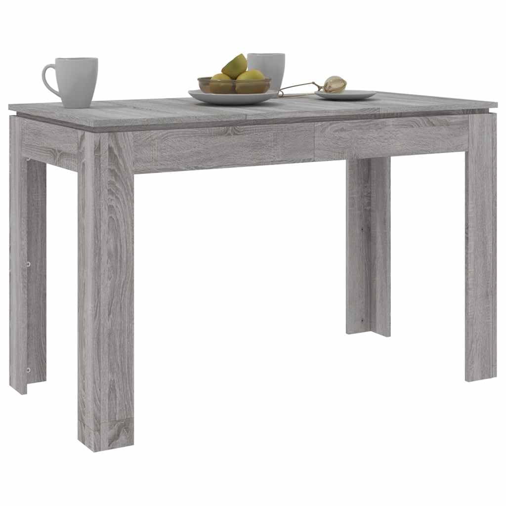 Sonoma Esstisch, grau, 120 x 60 x 76 cm, Holz, D-Technik | Glatte Oberfläche, robust, leicht zu reinigen, feuchtes Tuch, Thekentisch, Restaurant, Bistrot