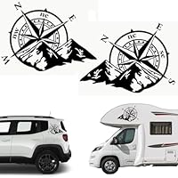 Adesivo Montagne - Rosa Dei Venti