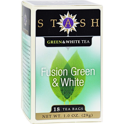 STASH TEA TEA,FUSION GREEN & WHITE, 18 BAG Grocery