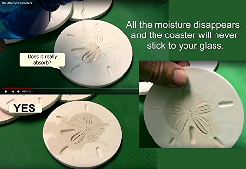 Fly Fishing Absorbent Drink Coaster Set - Handmade By Mccarter Coasters - 4.25 Inch (4Pc) #TOP4