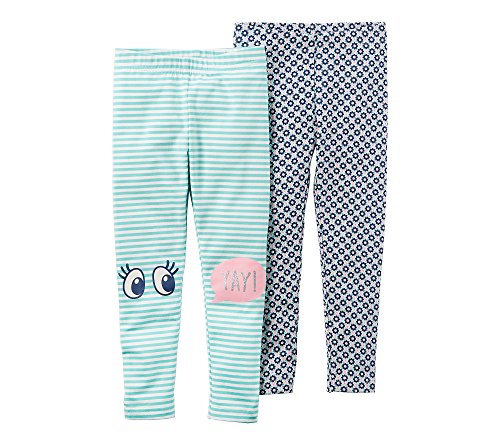 Leggings niña Carter's con diseño Eyes and Yay de dos piezas elásticas
