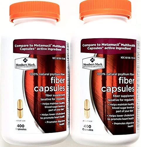Member's Mark Fiber Capsules 2Pack (400 Count) Liquids, Toothpaste, etc. for at Least