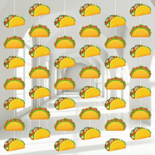 Janlaugh 8 Pcs Taco Birthday Party Decorations Mexican Fiesta Garland