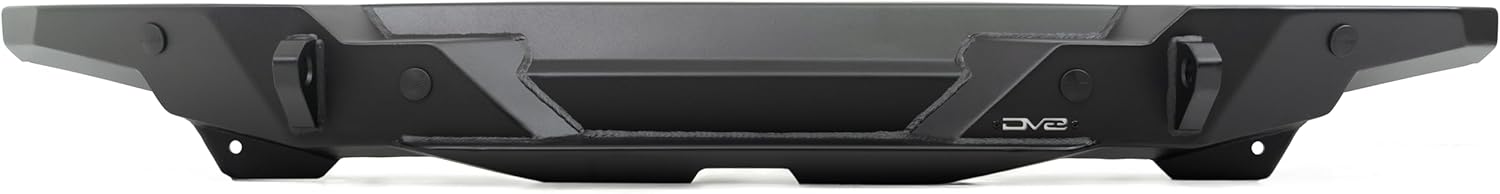 DV8 Offroad FS-15 Series Rear Bumper for the 2018-2026 Jeep Wrangler JL | Compatible with Factory Hitch | License Plate Relocation Bracket with Plate Light | Welded-in Zip Tie Tabs