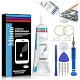 Miioto Pegamento para Moviles, Pegamento Pantalla Movil, Pegamento Pantalla Movil, Impermeable y de Secado Rápido, Adecuado para Reparación de Pantallas Táctiles, Monitores, Piezas de Carcasa