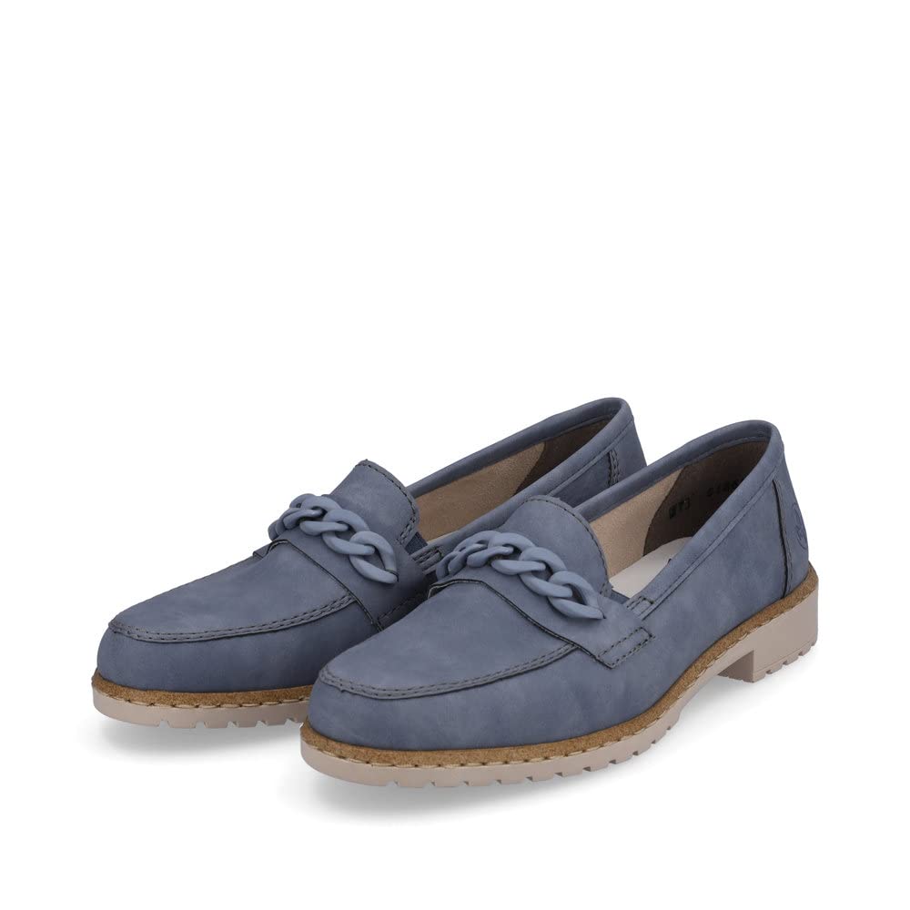 Rieker Damen Slipper 51863, Frauen Slip On,lose Einlage