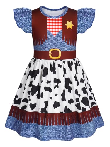 Princess Costume for Girls Toddler Halloween Outfit Cosplay Dress 4T 5T