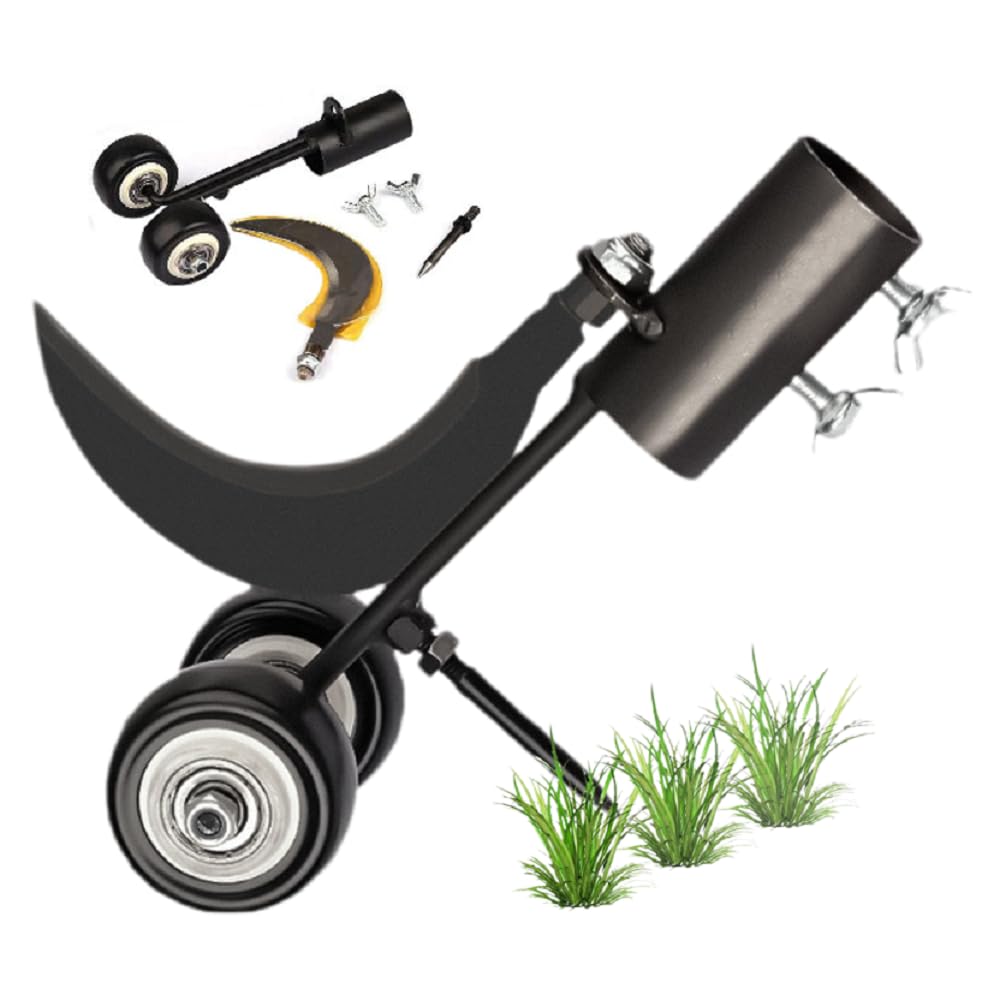 Crazy Weeds Marauder Weed Puller, Sidewalk Crack Weeder Crevice Weeding Tool with Wheels, Garden Long Handle Detachable Weed Puller Tool Manual Weeder Tool No Bend Grass Root Remover