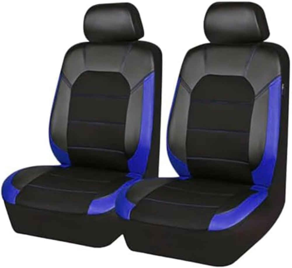 YNDLHXC Car Seat Covers for DS7 Crossback, Front Upholstery Protectors Breathable Automobile Cushion Automotive Shields,normal-Black-blue