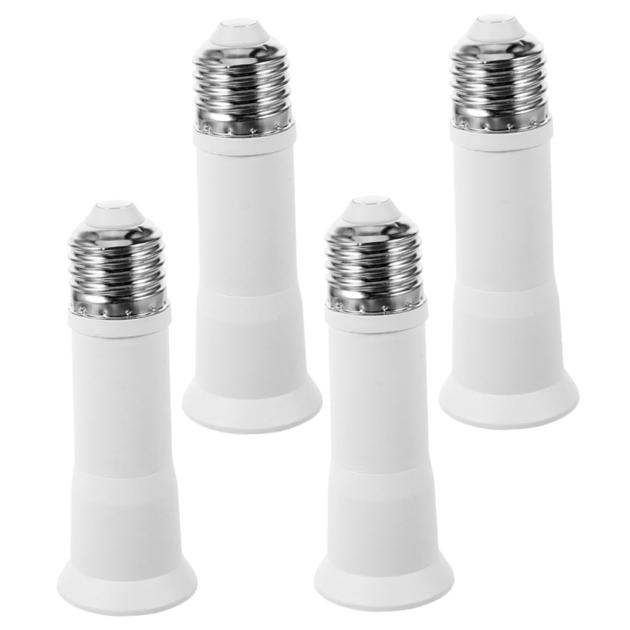 VOSAREA 4 Set Di Lampadine Da E27 A E27 Per Esterni in Metallo Con Attacco Per Lampadina Adattatore Convertitore 4 Pezzi*4