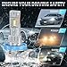 Compatible with Ford Focus 2012 2013 2014 2015 2016 2017 2018 Front Light Bulbs Combo, H1 High Beam & H11 Low Beam and H11 Fog Light Bulbs Combo,6500K White, 1:1 Direct Plug and Play,Pack of 6