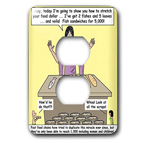 Prise double Jesus 3dRose lsp_2630_6 plaque murale anti rayures