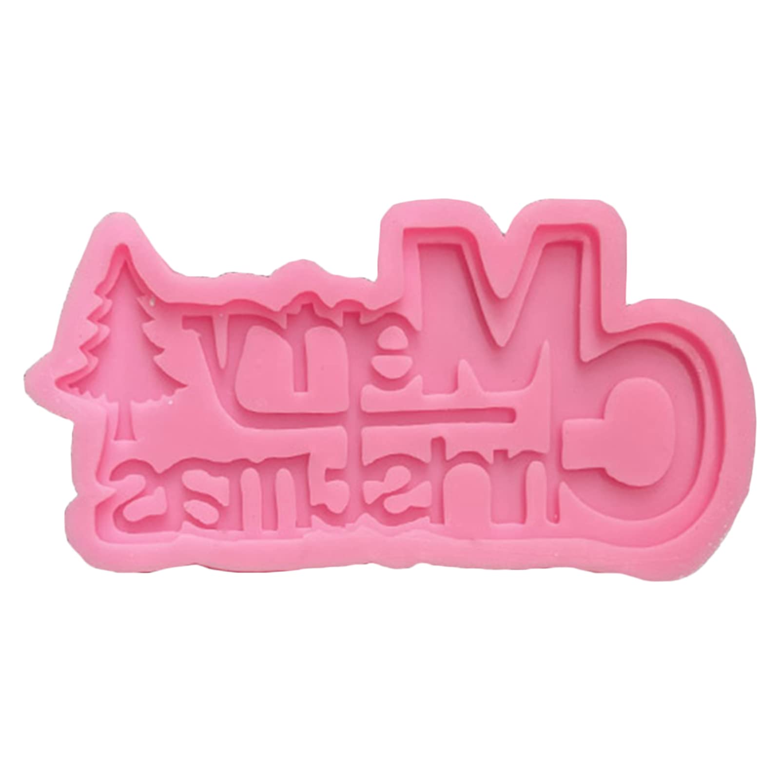 Stampo in silicone di agrifoglio e vischio per decorazione di torte, artigianato, cupcakes, canna da zucchero, caramelle, fabbricazione di carte e argilla, sicuro per alimenti