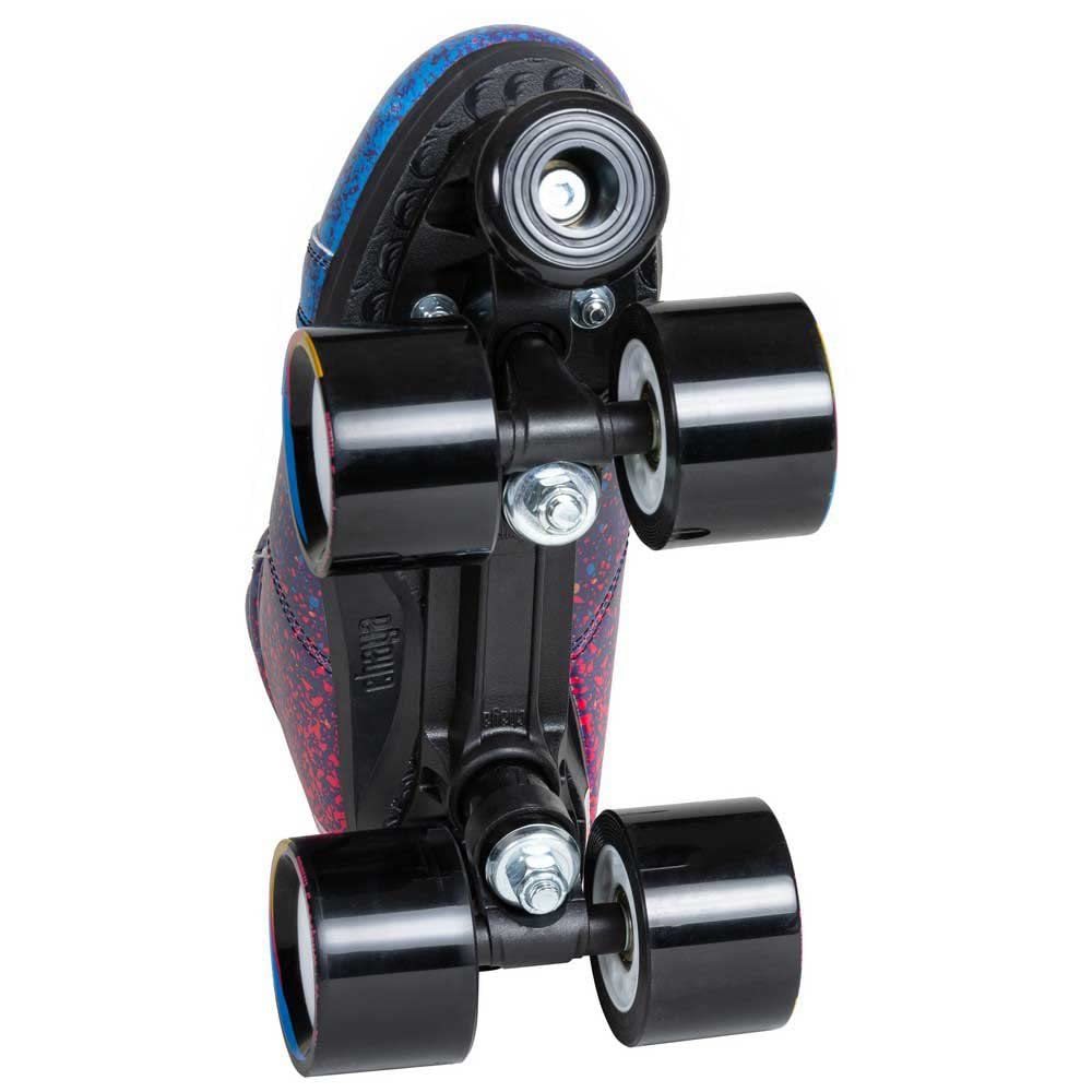 Chaya Rollschuhe Airbrush - Roller Skates für Damen und Herren im Retro-Look für Roller-Disco - Roll-Schuhe in Blau