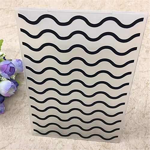Wave Plastic Embossing Folders for DIY Scrapbooking Paper Craft. Card Making Decoration Supplies