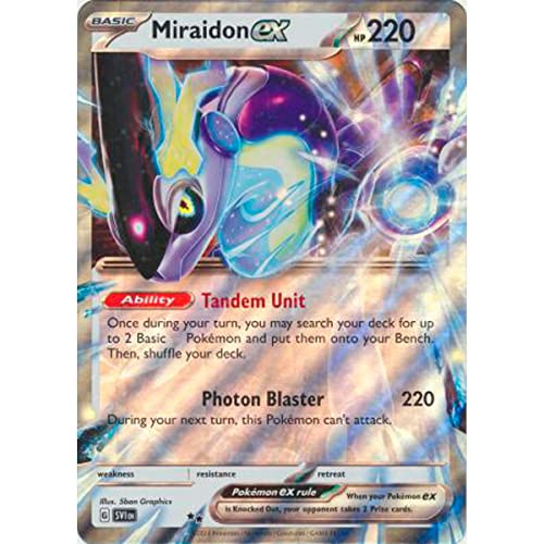 Friki Monkey Carte Pokémon géante Miraidon EX Version anglaise