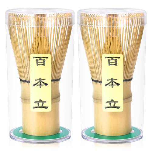 Ceecysaa Handcrafted Natural Bamboo Matcha Whisk, Traditional Japanese Chasen Stirrer, 100 Prong Matcha Brush Tool, Organic Bamboo Whisk for Matcha Tea Lattes, Hot Chocolate & Frappe by Ceecysaa - Used condition - CA$17.81
