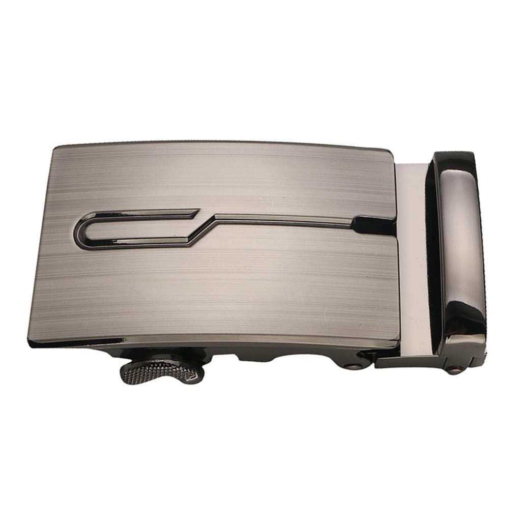 Hebilla de cinturón de trinquete para hombre, hebilla deslizante automática para correa de cinturón de 35 mm 1
