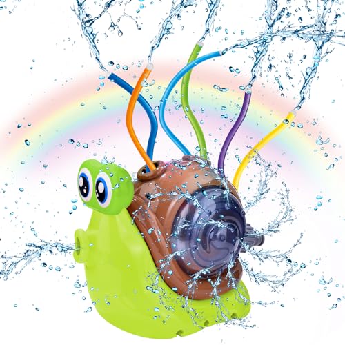 Water Sprinkler for Kids Outdoor Play, Summer Toys for Kids Ages 4-8, Outside Backyard Lawn Water Games for Toddlers 1-3, Ideas Boys & Girls 2 3 4 5 6 7